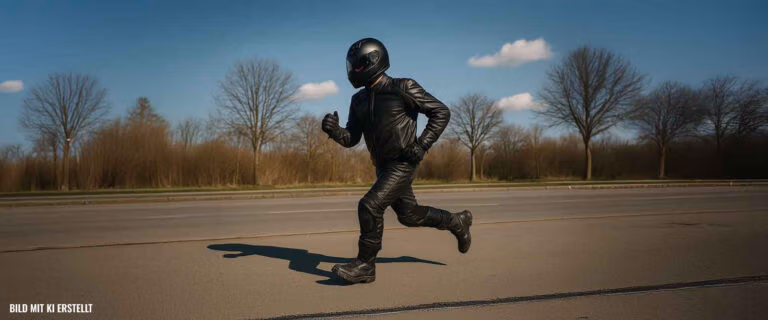 Motorradfahrer Fitness