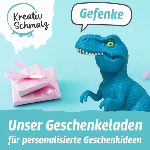 Geschenkeladen - Bild mit Dino